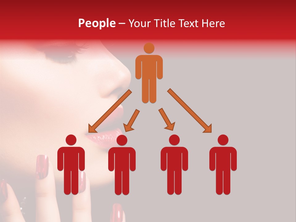 Portrait Brunette Beautiful PowerPoint Template