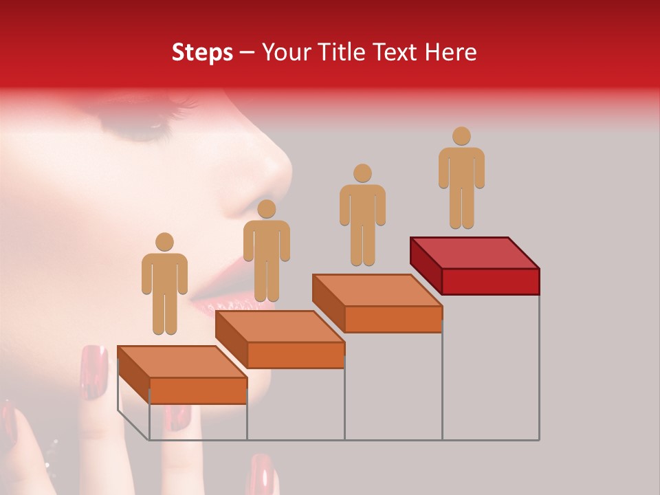 Portrait Brunette Beautiful PowerPoint Template