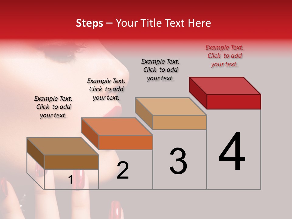 Portrait Brunette Beautiful PowerPoint Template