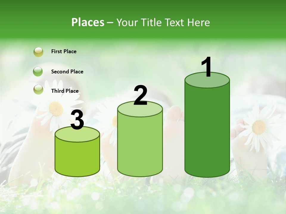 Outside Park Caucasian PowerPoint Template