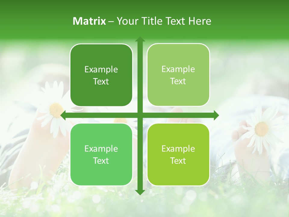 Outside Park Caucasian PowerPoint Template