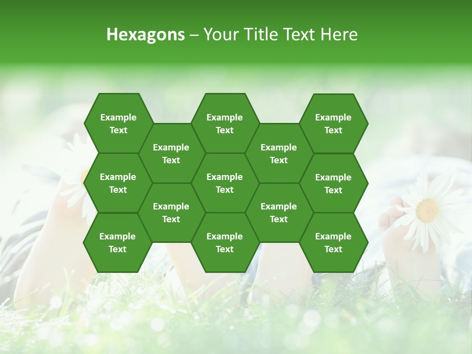 Outside Park Caucasian PowerPoint Template