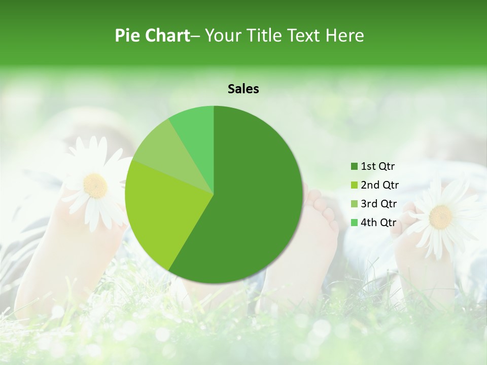 Outside Park Caucasian PowerPoint Template