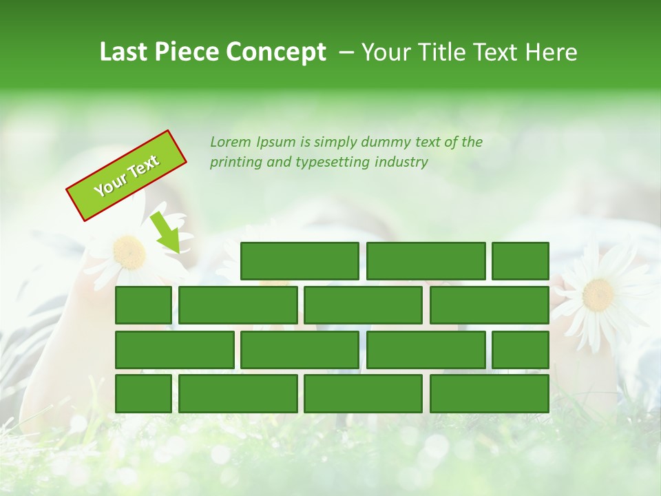 Outside Park Caucasian PowerPoint Template