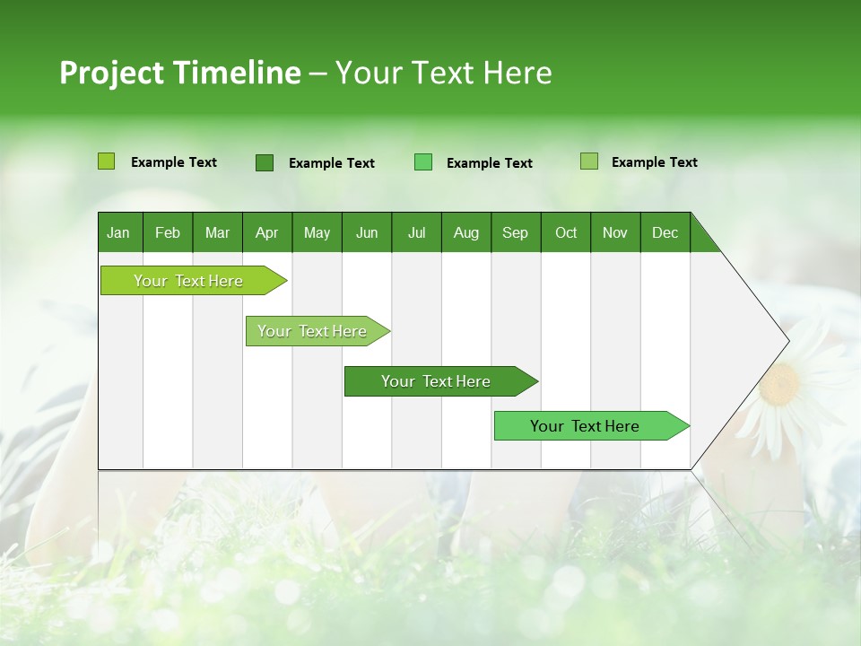 Outside Park Caucasian PowerPoint Template