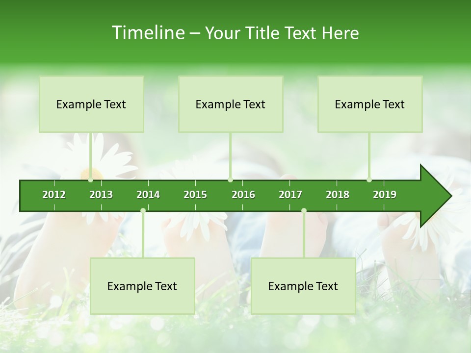 Outside Park Caucasian PowerPoint Template