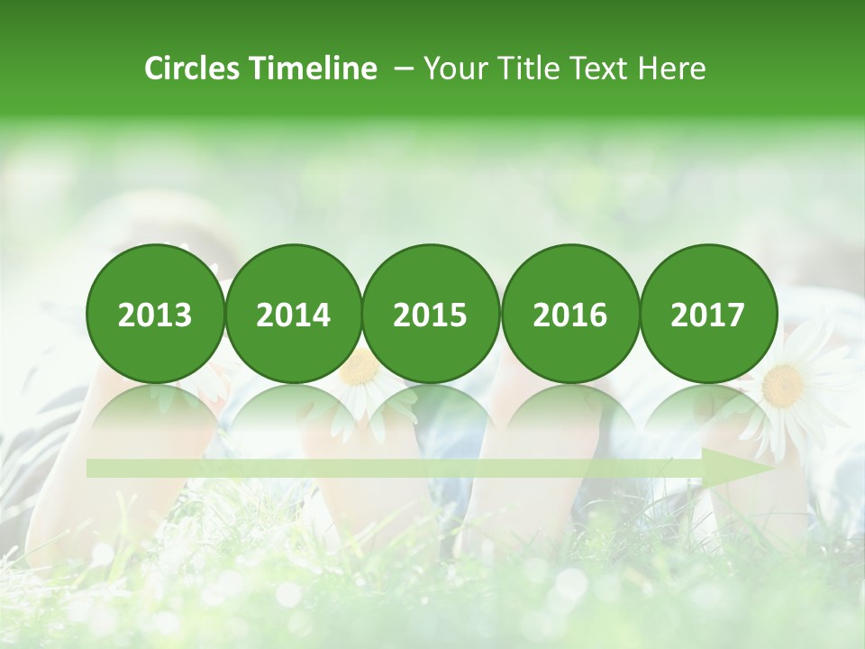 Outside Park Caucasian PowerPoint Template