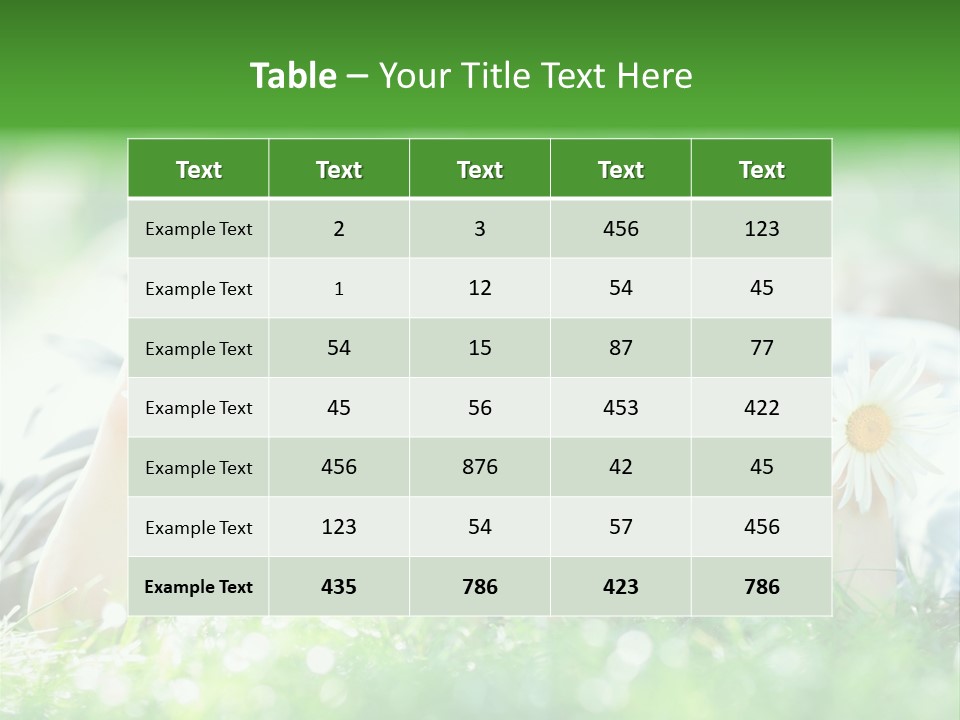 Outside Park Caucasian PowerPoint Template