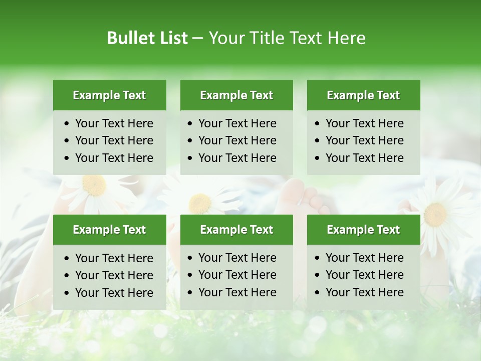 Outside Park Caucasian PowerPoint Template