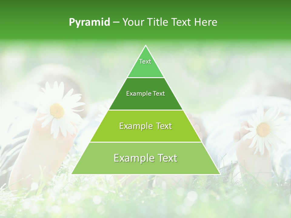 Outside Park Caucasian PowerPoint Template