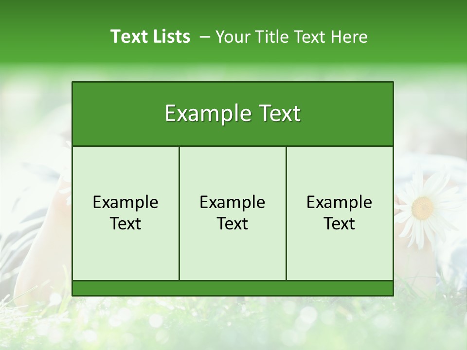 Outside Park Caucasian PowerPoint Template