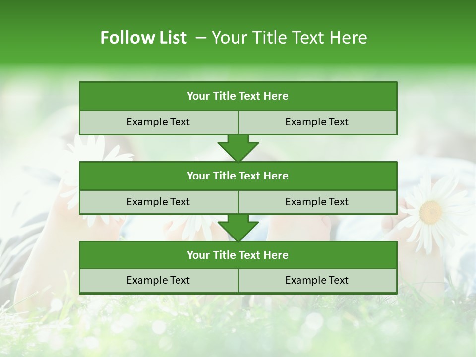 Outside Park Caucasian PowerPoint Template
