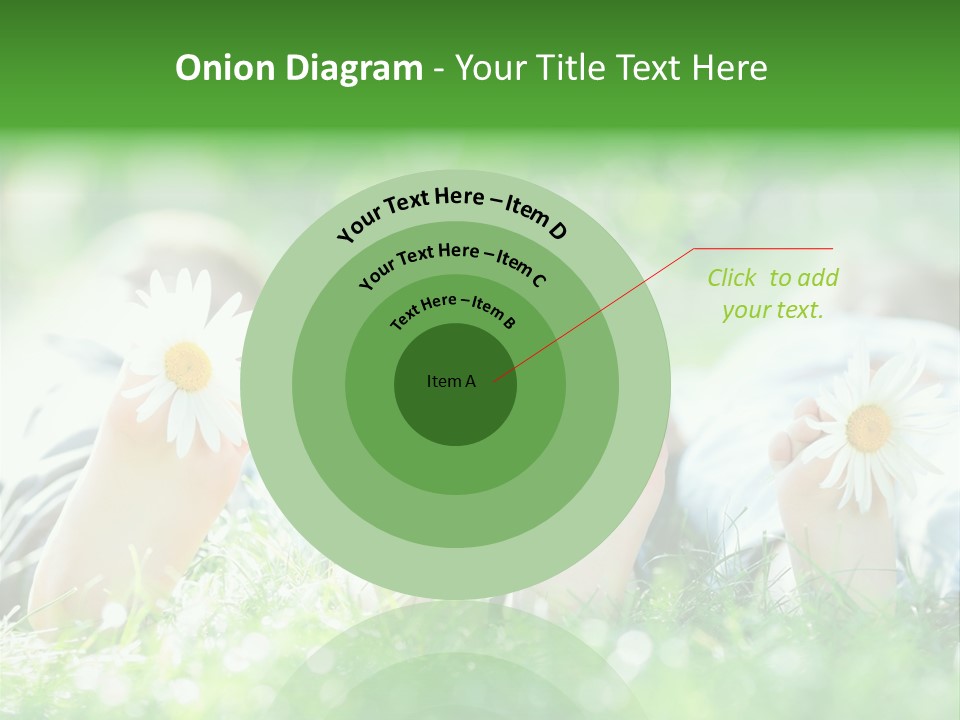 Outside Park Caucasian PowerPoint Template