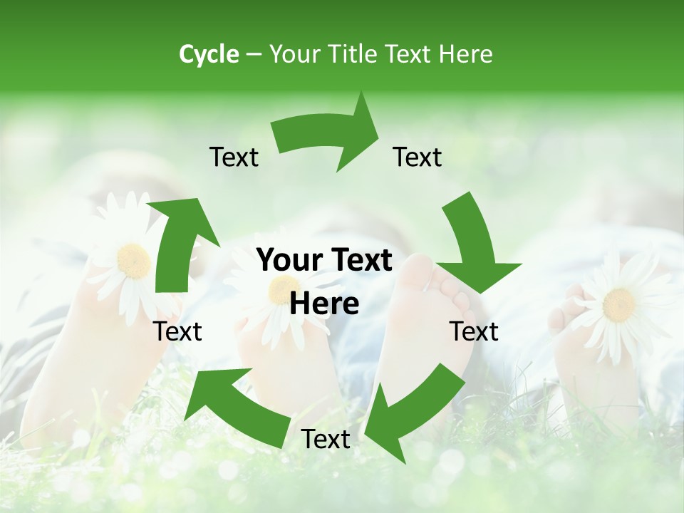 Outside Park Caucasian PowerPoint Template