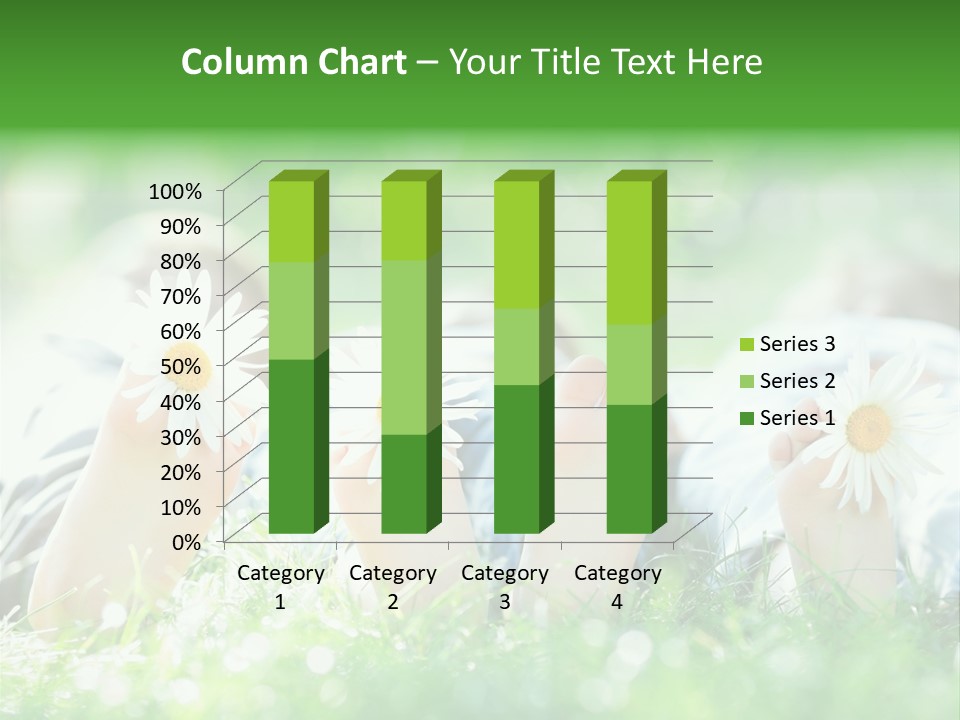 Outside Park Caucasian PowerPoint Template