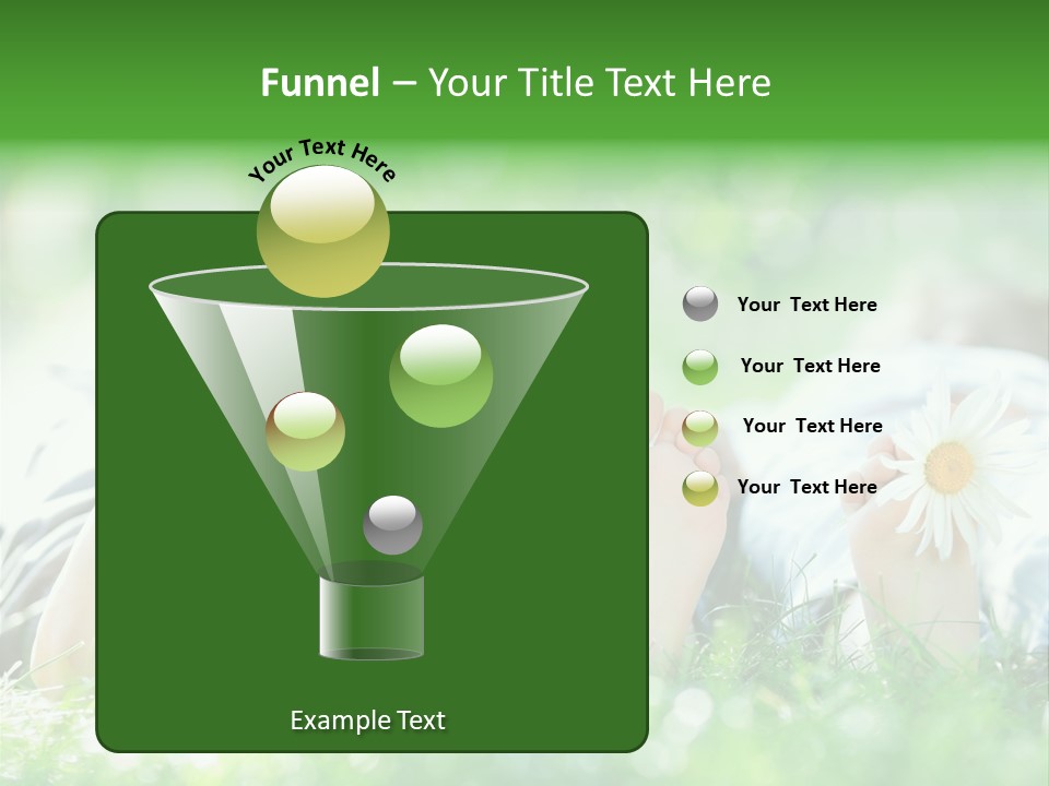 Outside Park Caucasian PowerPoint Template