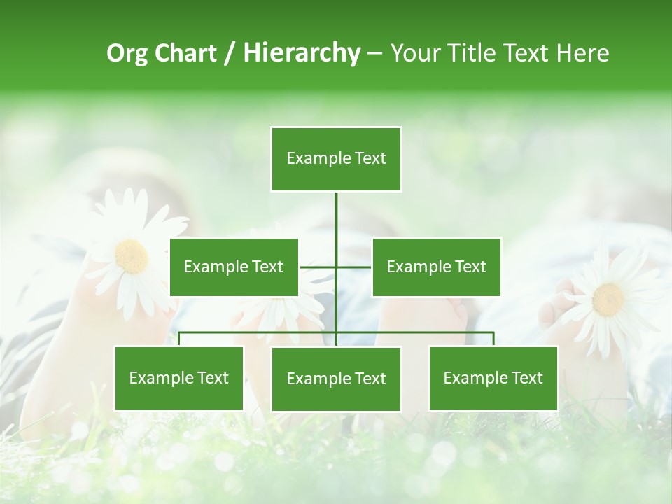 Outside Park Caucasian PowerPoint Template