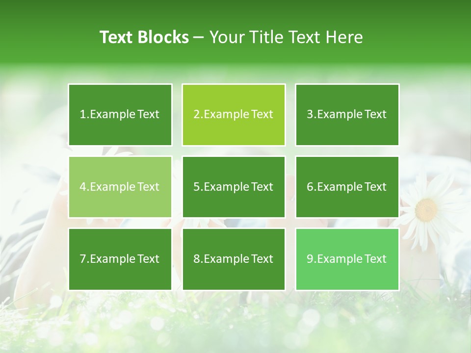 Outside Park Caucasian PowerPoint Template