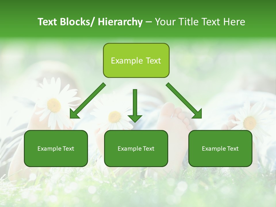 Outside Park Caucasian PowerPoint Template