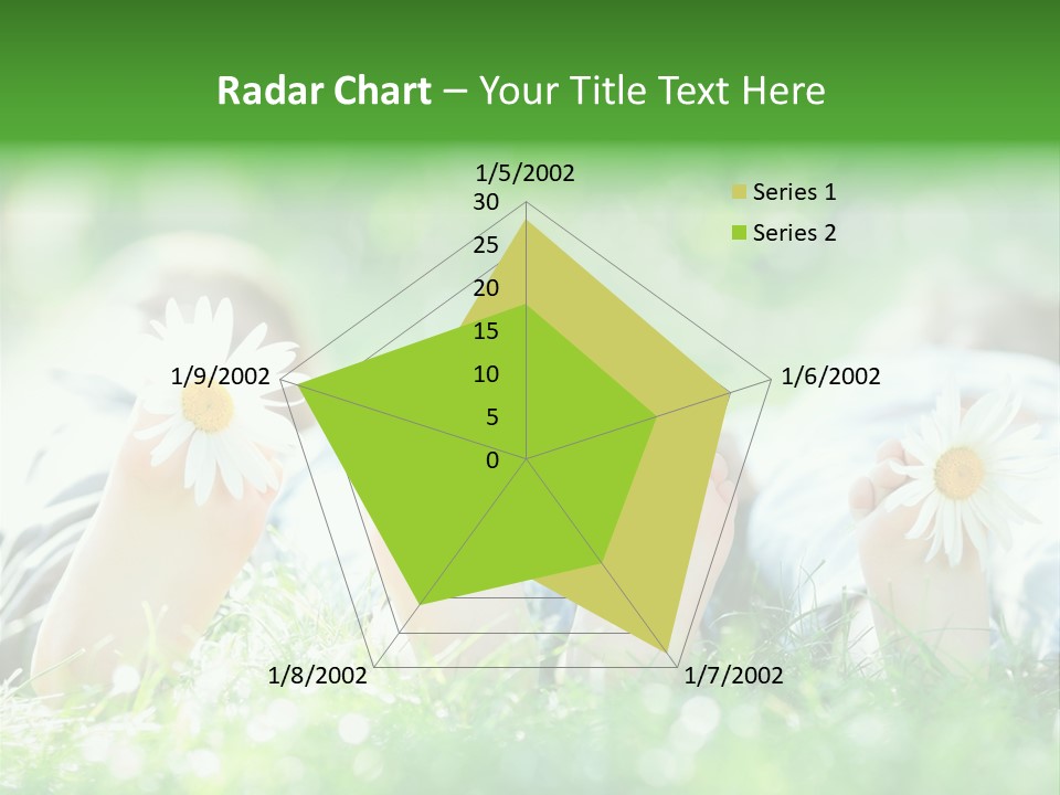 Outside Park Caucasian PowerPoint Template