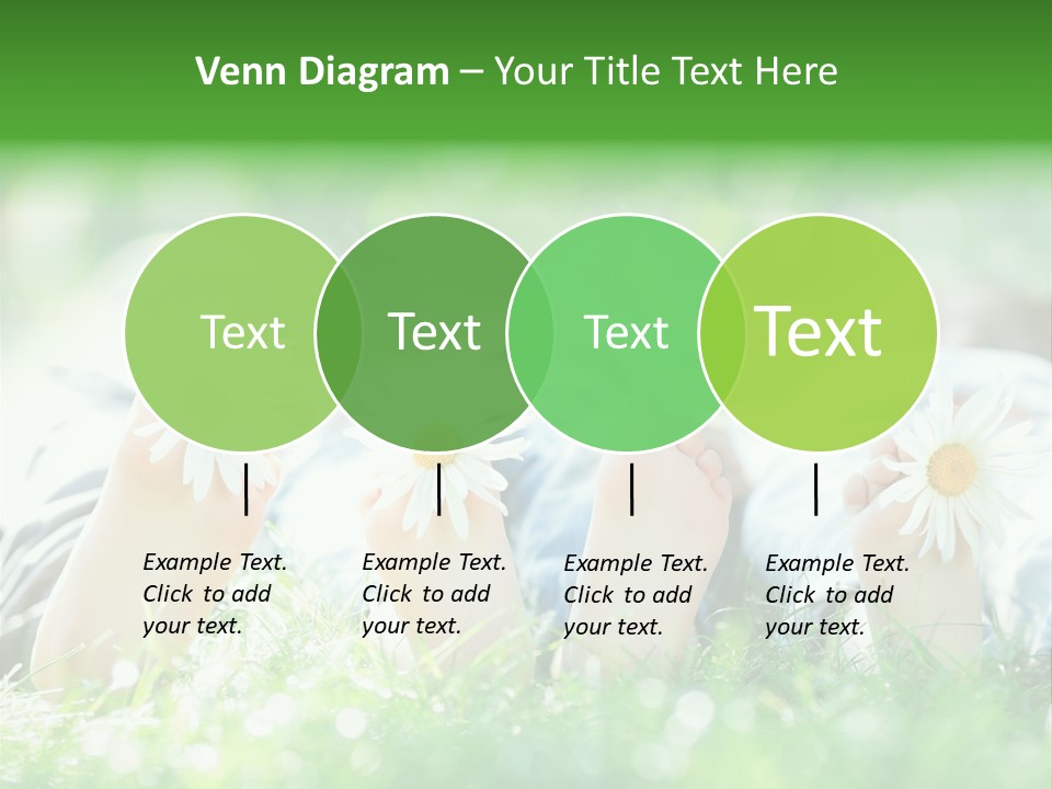 Outside Park Caucasian PowerPoint Template