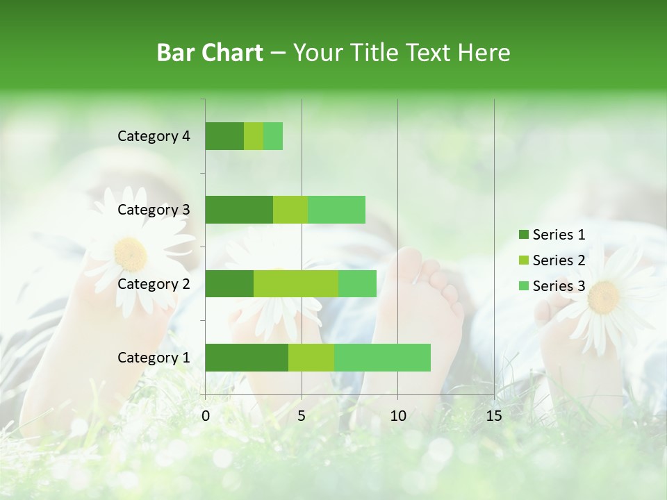 Outside Park Caucasian PowerPoint Template