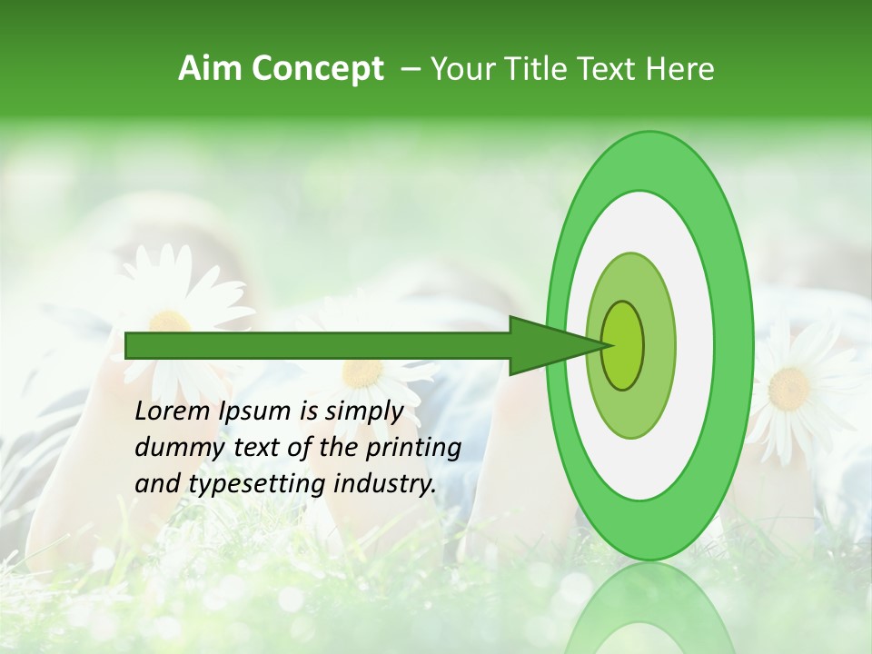 Outside Park Caucasian PowerPoint Template