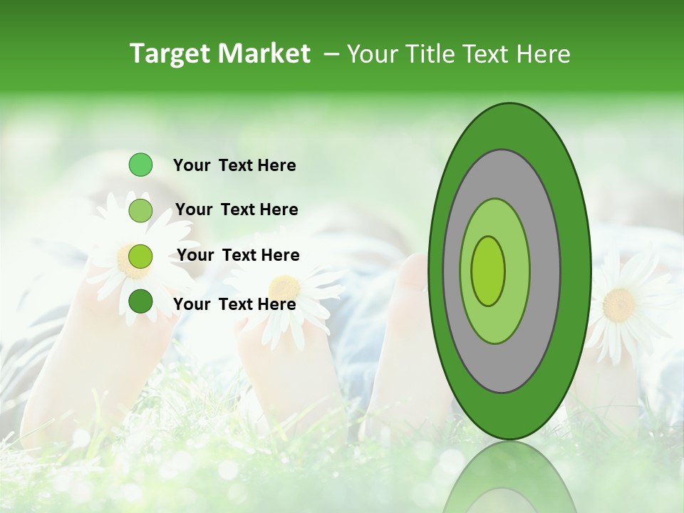 Outside Park Caucasian PowerPoint Template