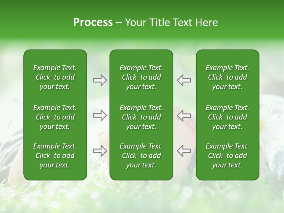 Outside Park Caucasian PowerPoint Template
