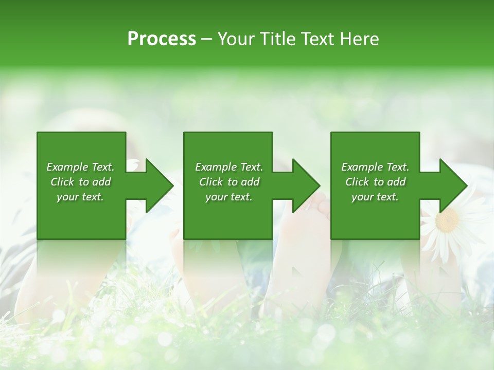 Outside Park Caucasian PowerPoint Template