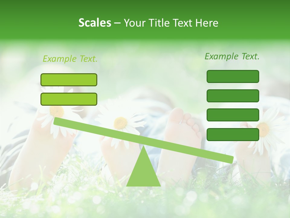 Outside Park Caucasian PowerPoint Template