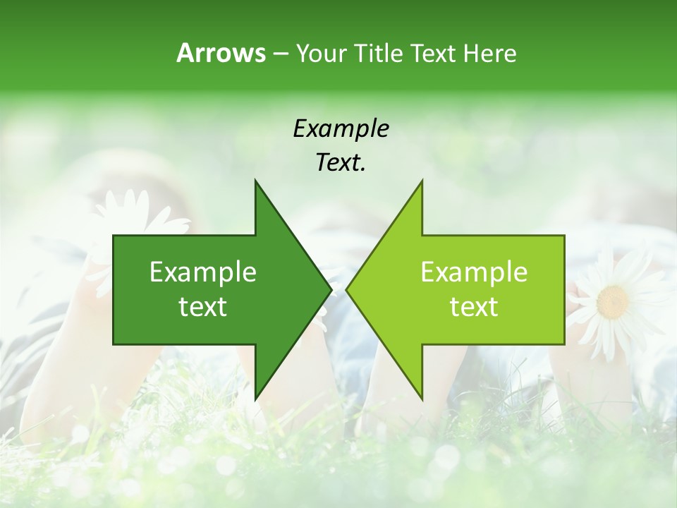 Outside Park Caucasian PowerPoint Template