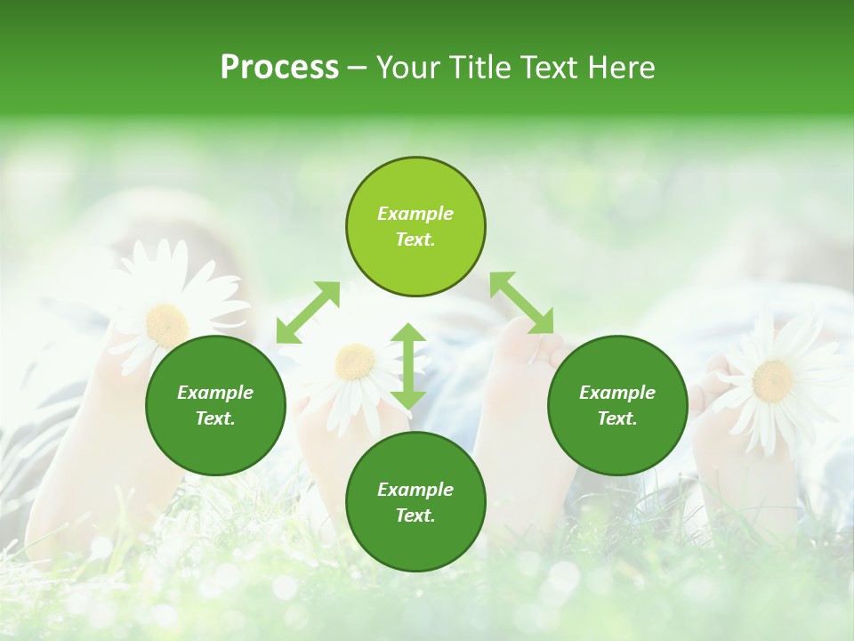 Outside Park Caucasian PowerPoint Template