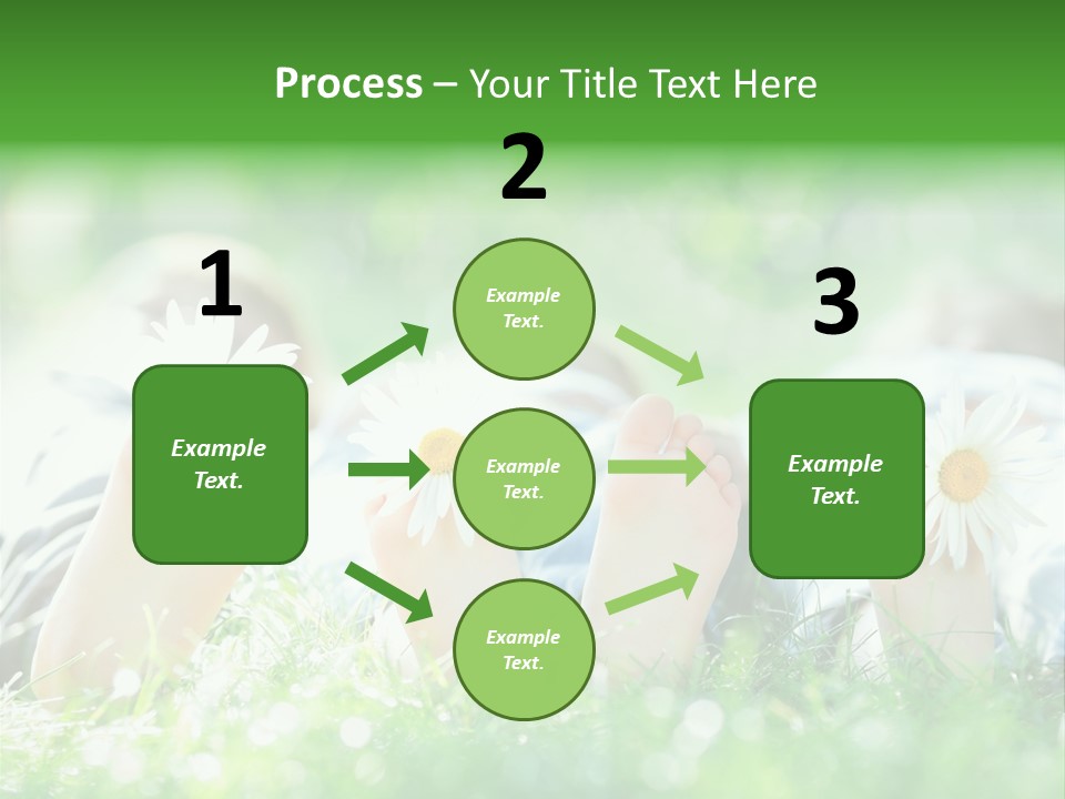 Outside Park Caucasian PowerPoint Template