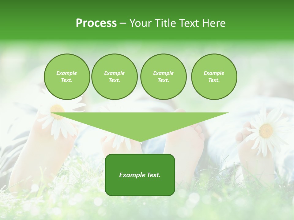 Outside Park Caucasian PowerPoint Template