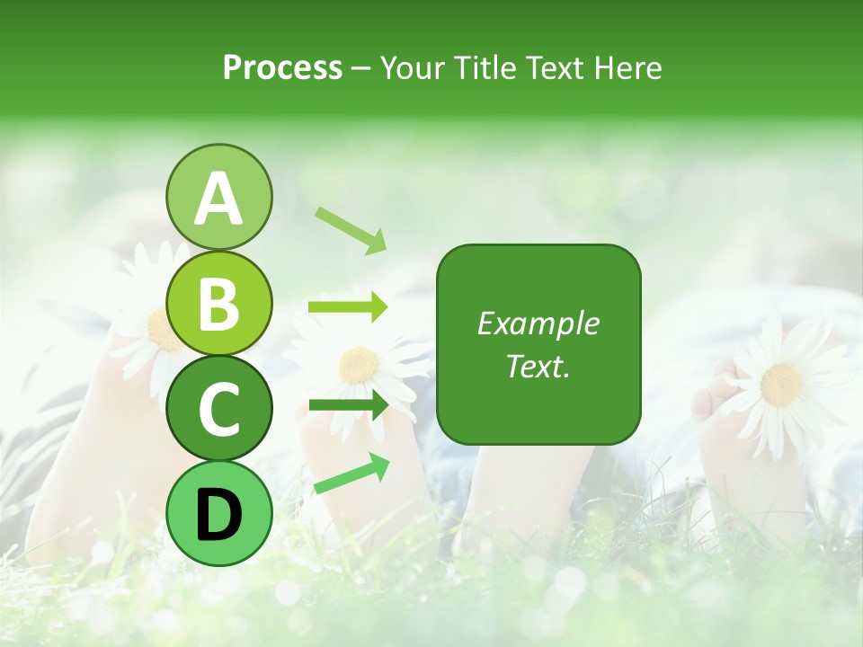 Outside Park Caucasian PowerPoint Template