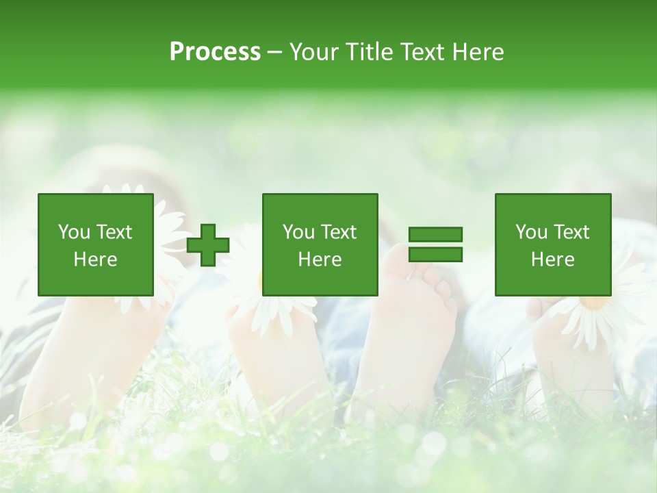 Outside Park Caucasian PowerPoint Template