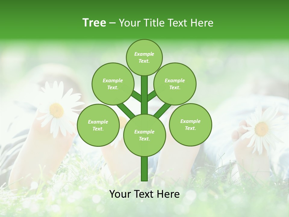 Outside Park Caucasian PowerPoint Template