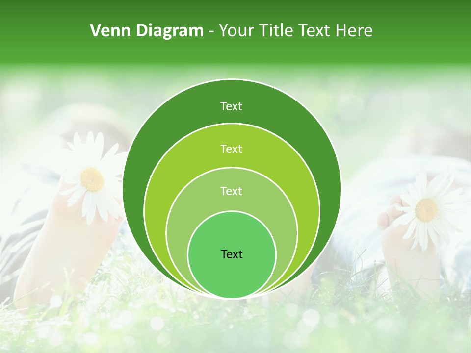 Outside Park Caucasian PowerPoint Template