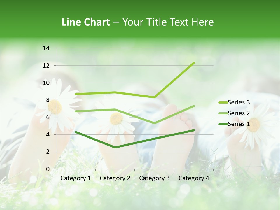 Outside Park Caucasian PowerPoint Template