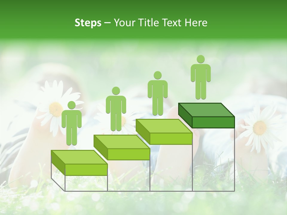 Outside Park Caucasian PowerPoint Template