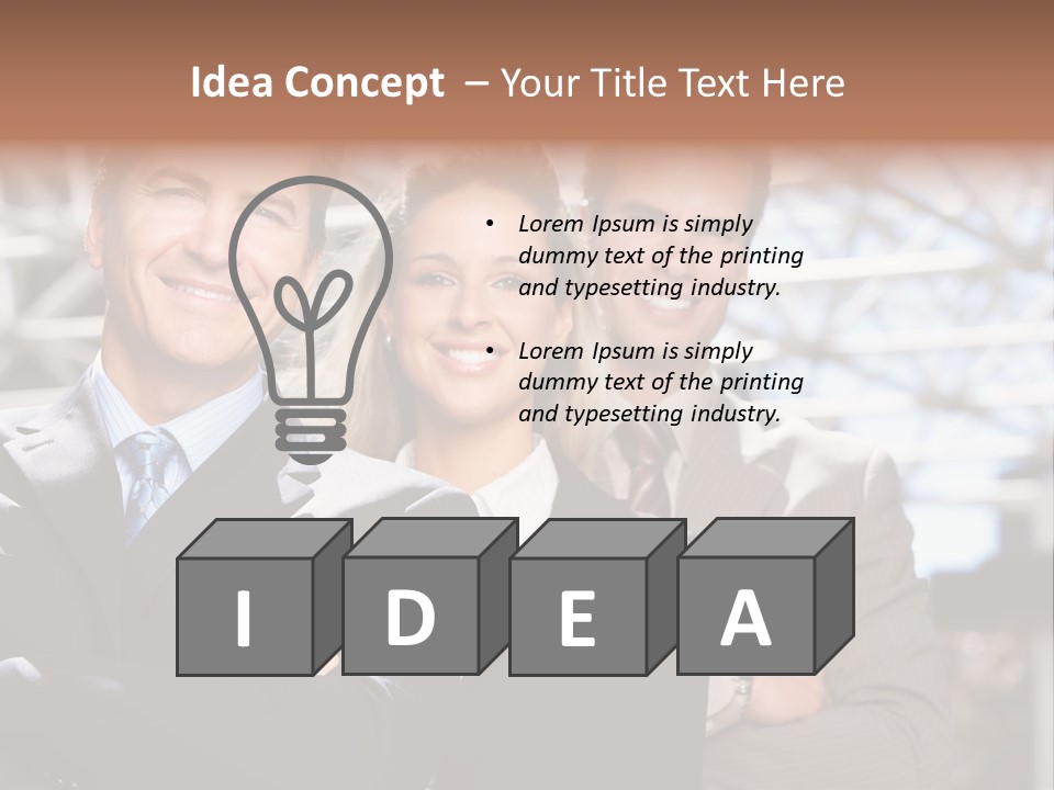 Man Happy Smile PowerPoint Template