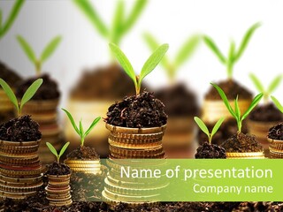 Making Money Progress Symbol PowerPoint Template