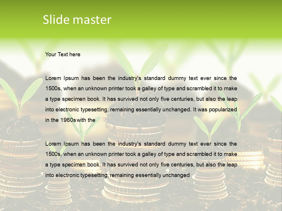 Making Money Progress Symbol PowerPoint Template