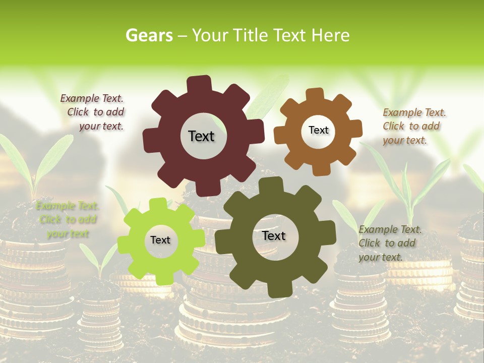 Making Money Progress Symbol PowerPoint Template