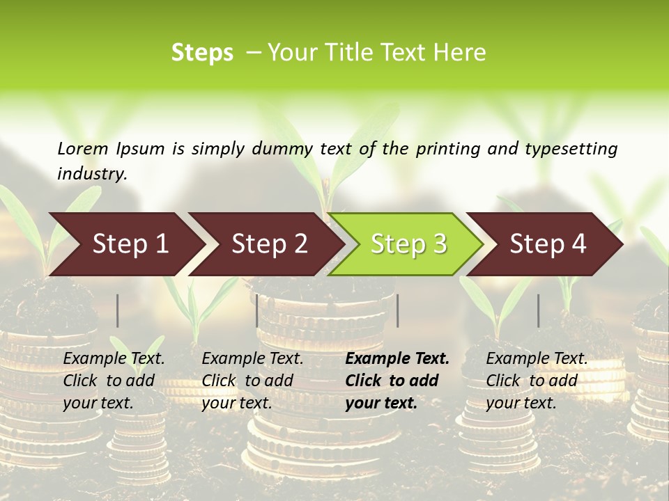Making Money Progress Symbol PowerPoint Template