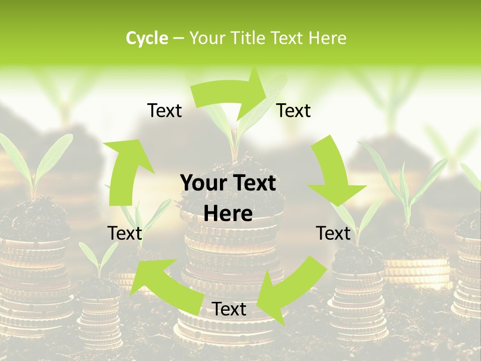 Making Money Progress Symbol PowerPoint Template