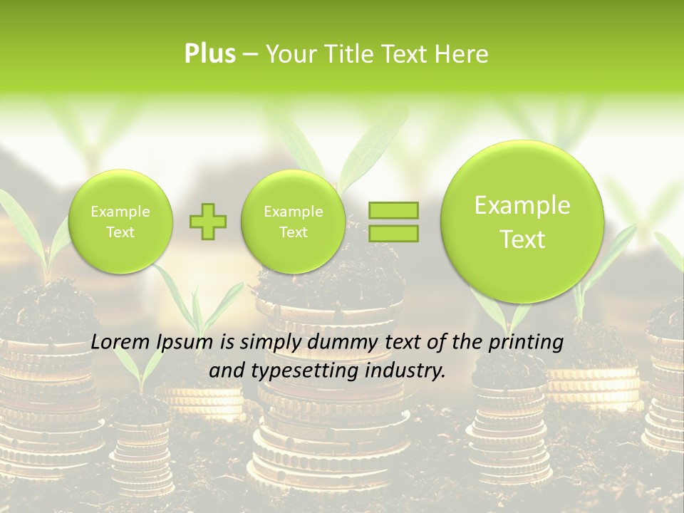 Making Money Progress Symbol PowerPoint Template