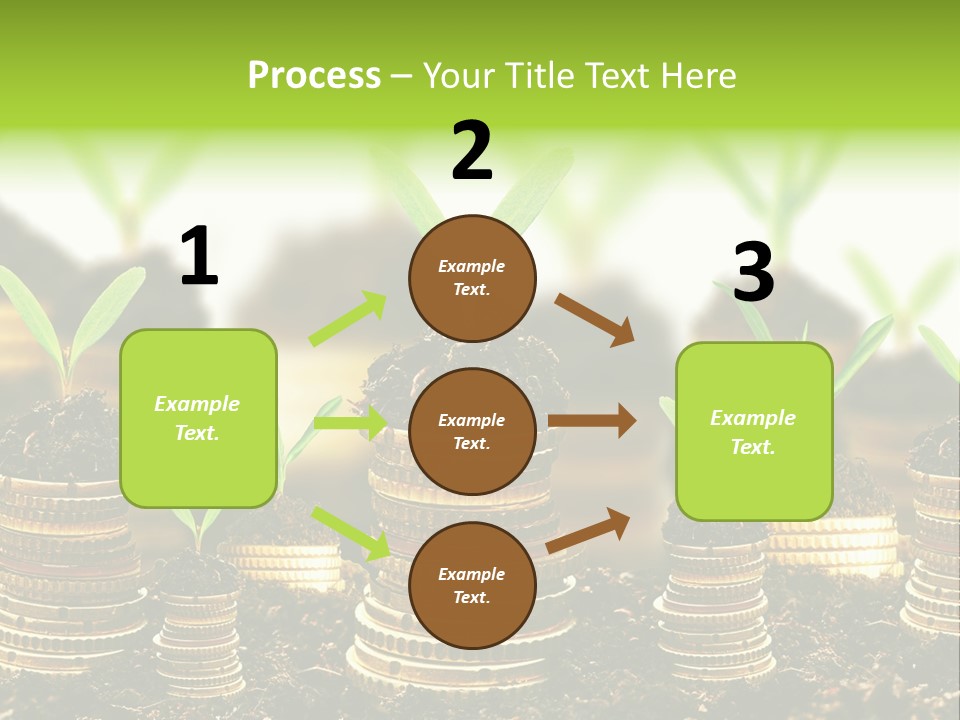 Making Money Progress Symbol PowerPoint Template