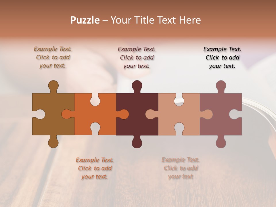 Blank Literature Reader PowerPoint Template